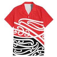 All Red New Zealand Kowhai Ngutukak Family Matching Mermaid Dress and Hawaiian Shirt - Polynesian Pride