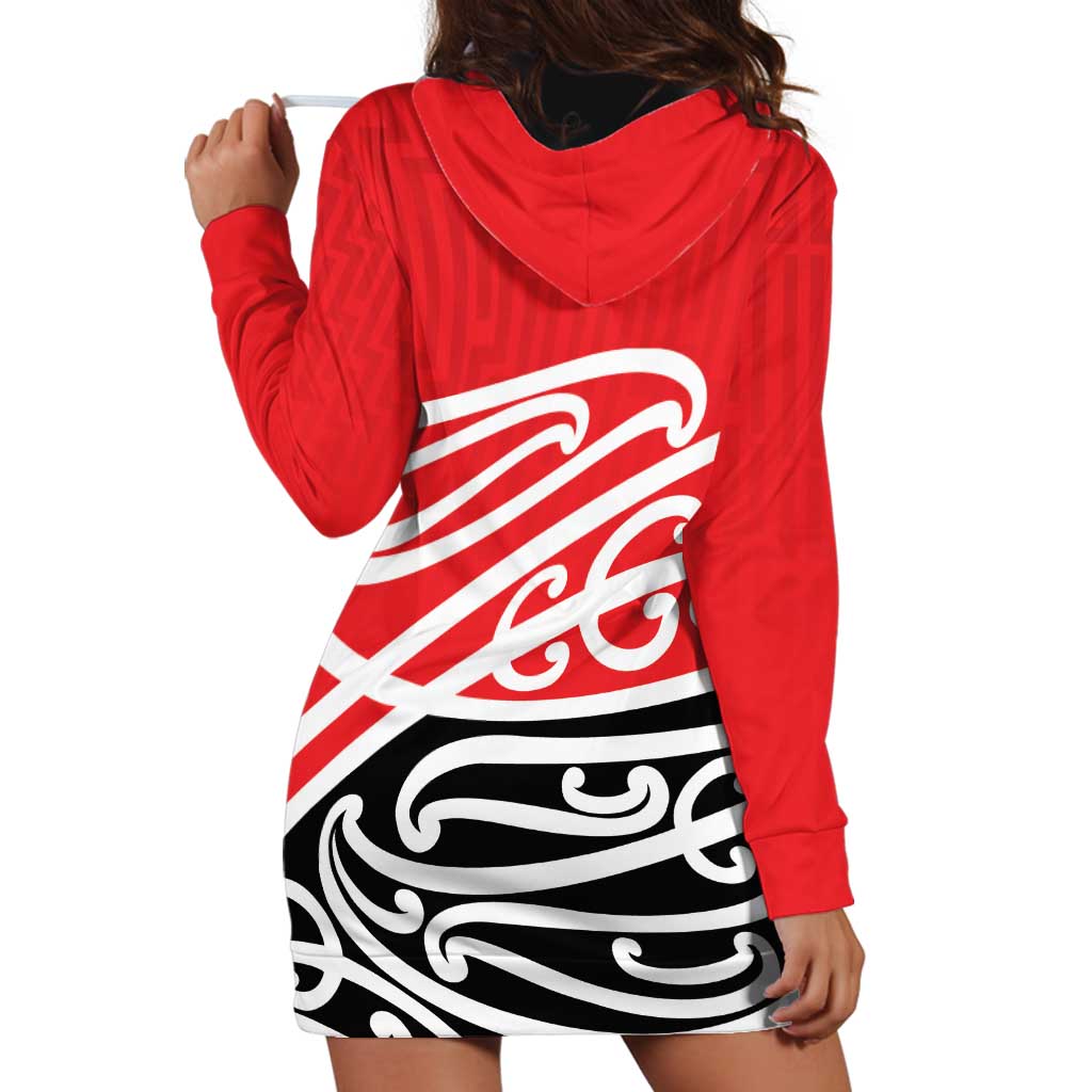 All Red New Zealand Kowhai Ngutukak Hoodie Dress LT9 - Polynesian Pride