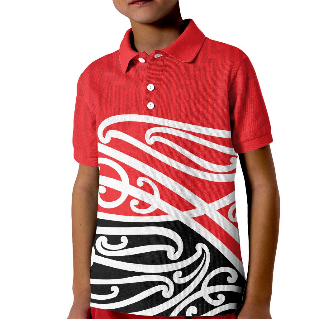 All Red New Zealand Kowhai Ngutukak Kid Polo Shirt - Polynesian Pride