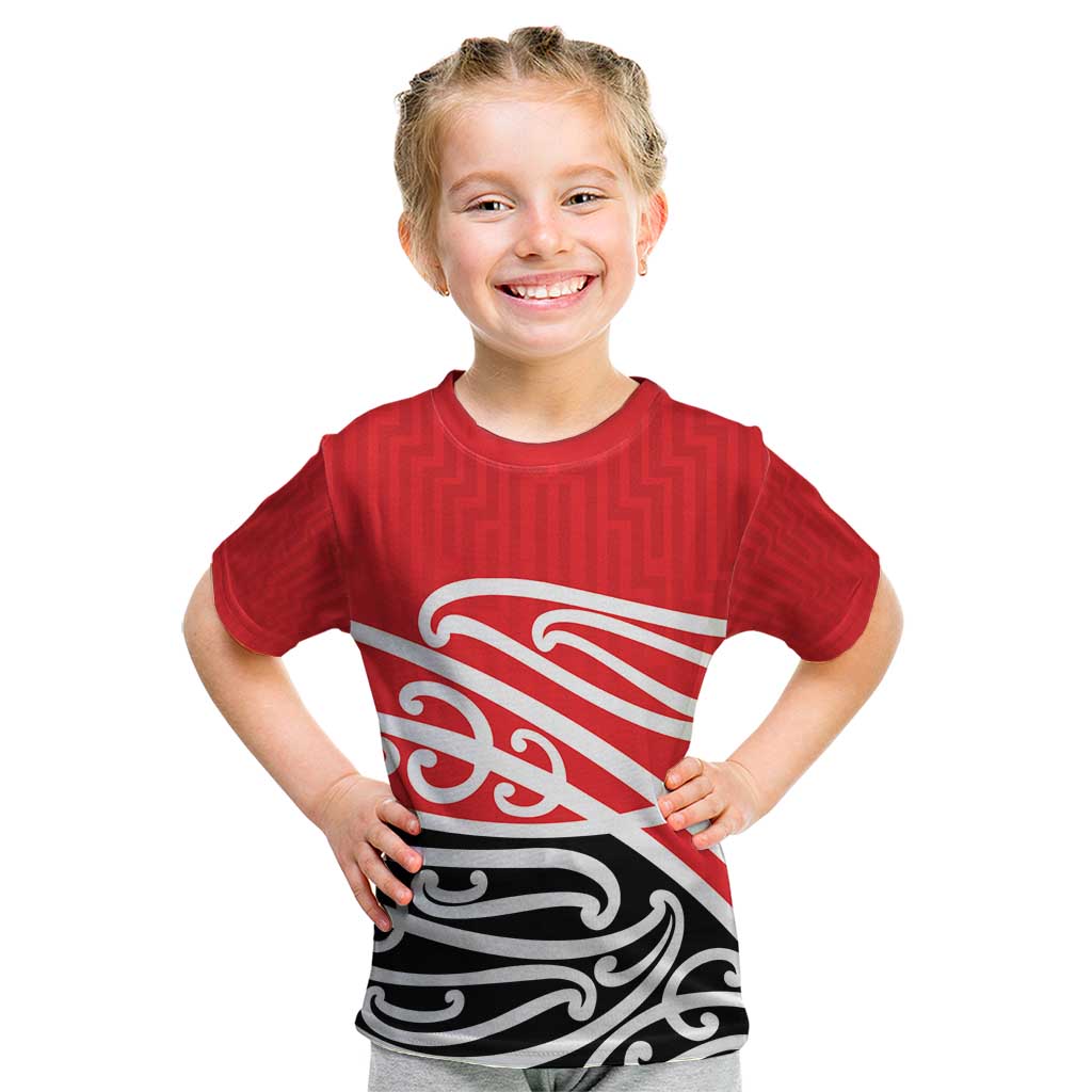 All Red New Zealand Kowhai Ngutukak Kid T Shirt - Polynesian Pride