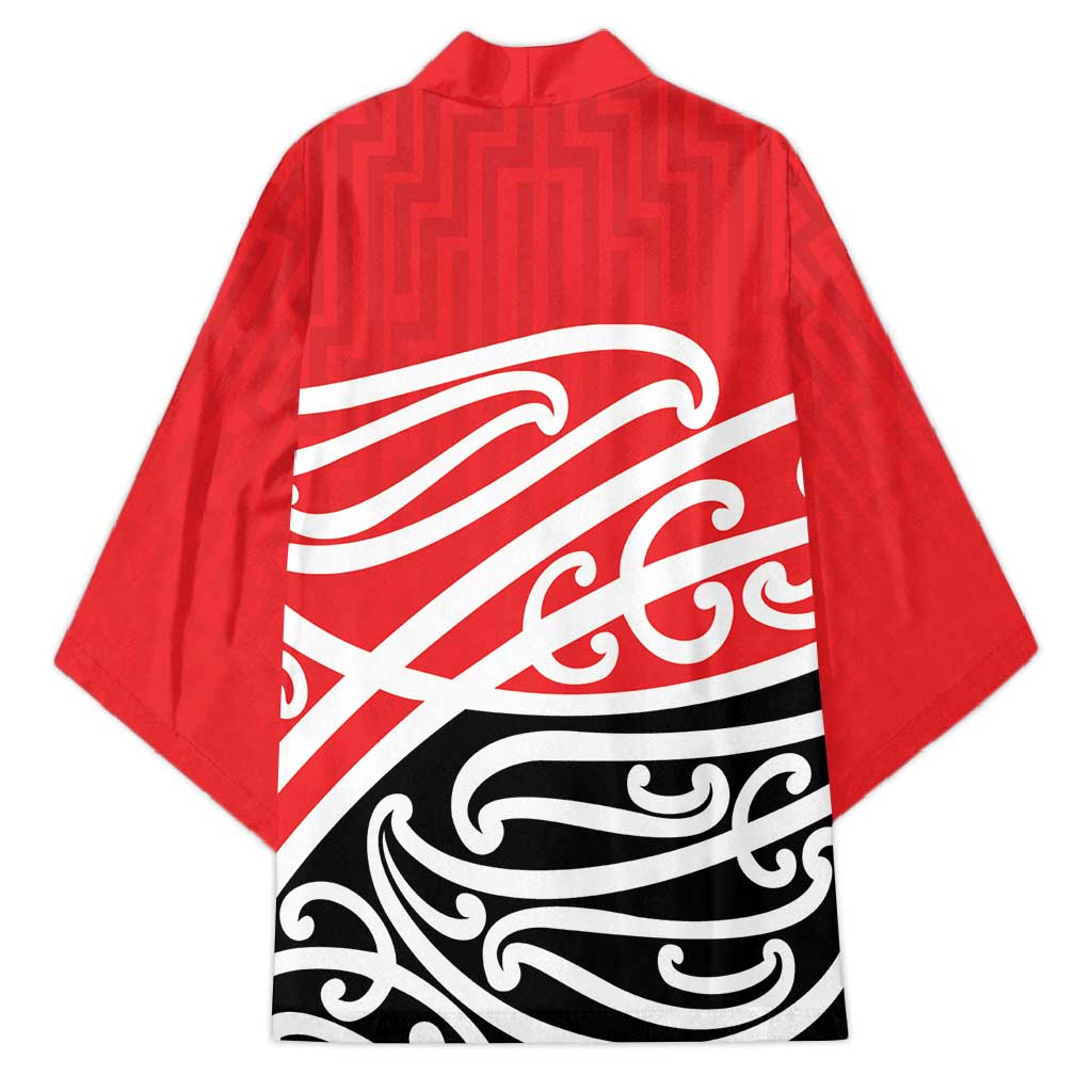 All Red New Zealand Kowhai Ngutukak Kimono - Polynesian Pride