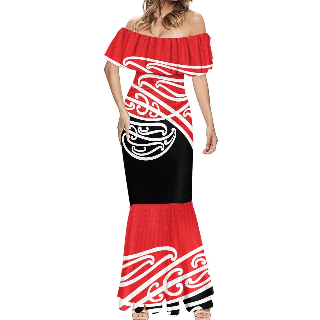 All Red New Zealand Kowhai Ngutukak Mermaid Dress LT9 - Polynesian Pride