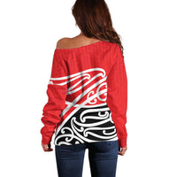 All Red New Zealand Kowhai Ngutukak Off Shoulder Sweater - Polynesian Pride