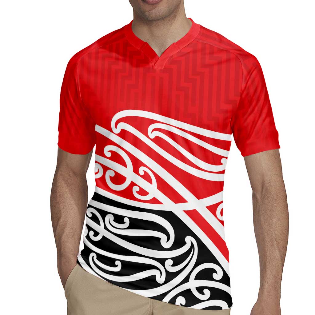 All Red New Zealand Kowhai Ngutukak Rugby Jersey - Polynesian Pride