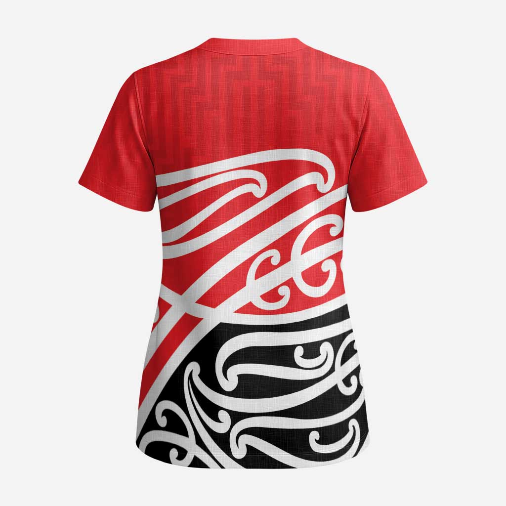 All Red New Zealand Kowhai Ngutukak Scrub Top - Polynesian Pride