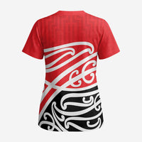 All Red New Zealand Kowhai Ngutukak Scrub Top - Polynesian Pride