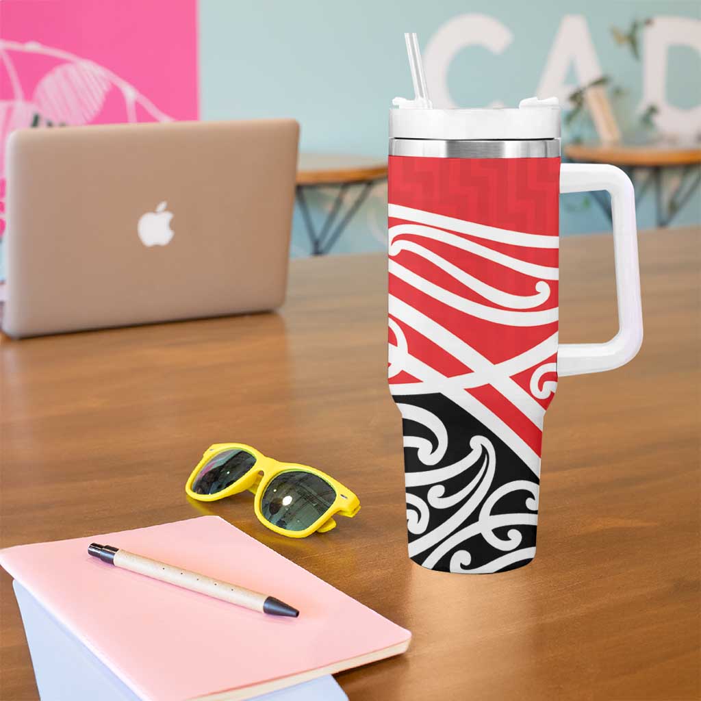All Red New Zealand Kowhai Ngutukak Tumbler With Handle - Polynesian Pride