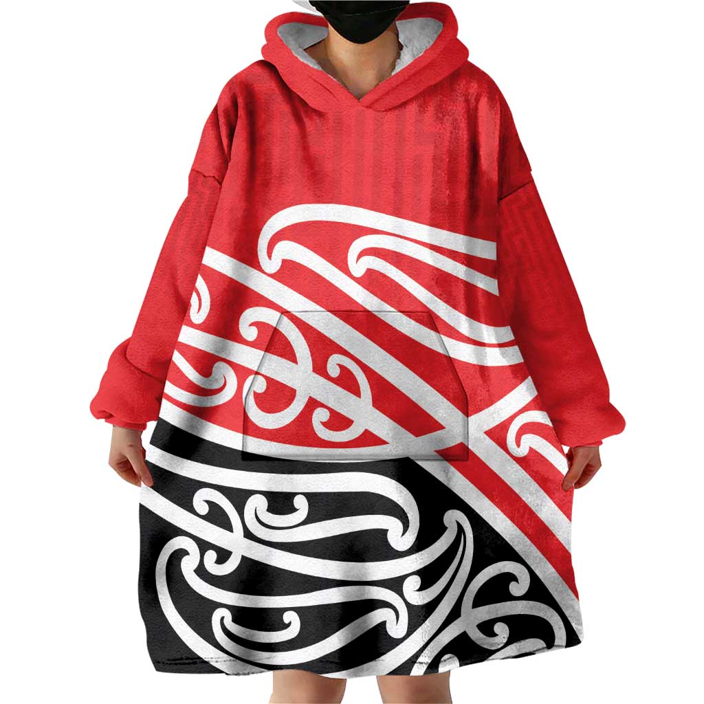 All Red New Zealand Kowhai Ngutukak Wearable Blanket Hoodie - Polynesian Pride
