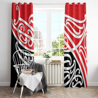 All Red New Zealand Kowhai Ngutukak Window Curtain - Polynesian Pride