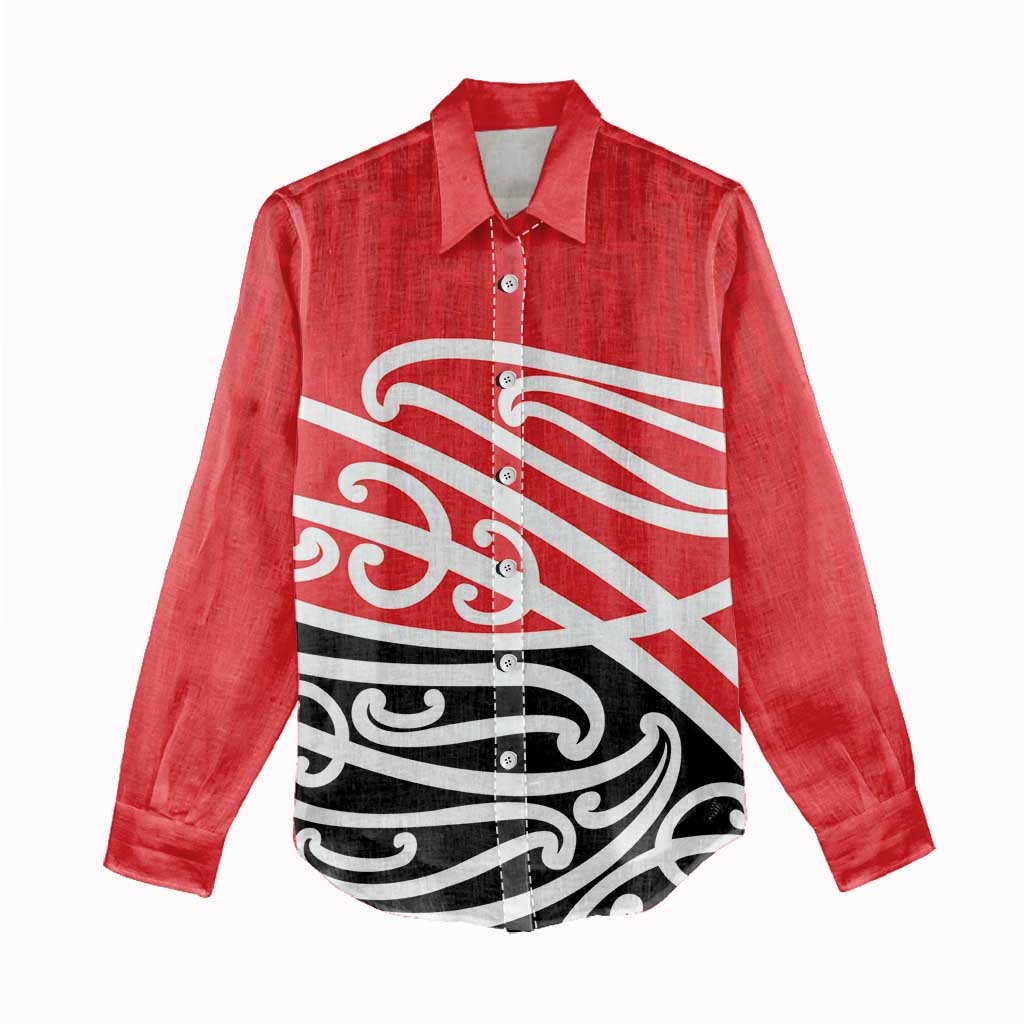 All Red New Zealand Kowhai Ngutukak Women Casual Shirt - Polynesian Pride