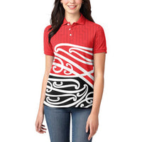 All Red New Zealand Kowhai Ngutukak Women Polo Shirt - Polynesian Pride