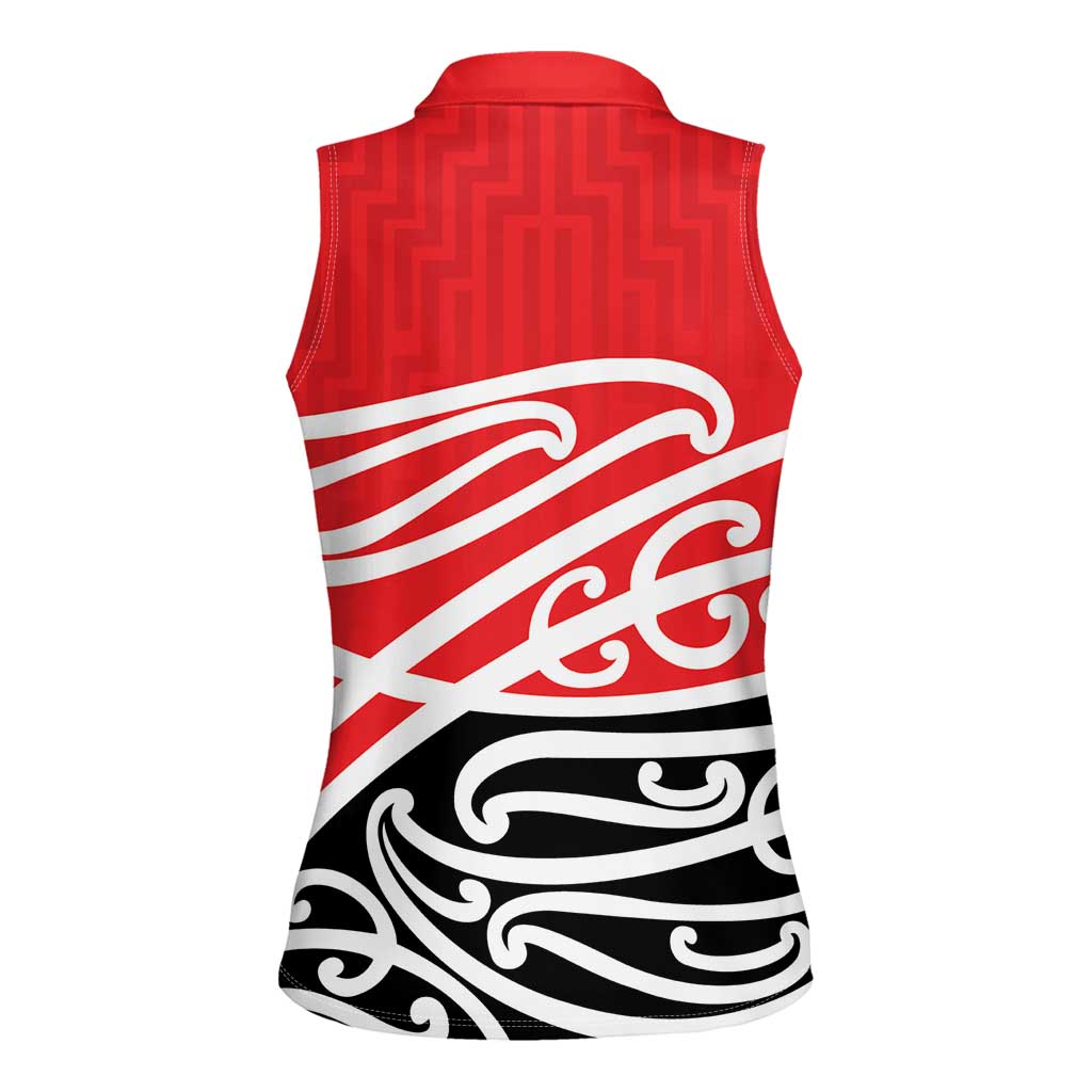 All Red New Zealand Kowhai Ngutukak Women Sleeveless Polo Shirt - Polynesian Pride