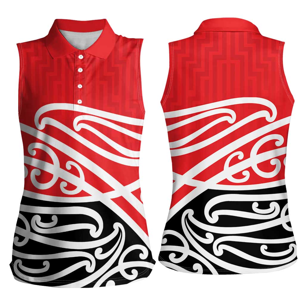 All Red New Zealand Kowhai Ngutukak Women Sleeveless Polo Shirt - Polynesian Pride
