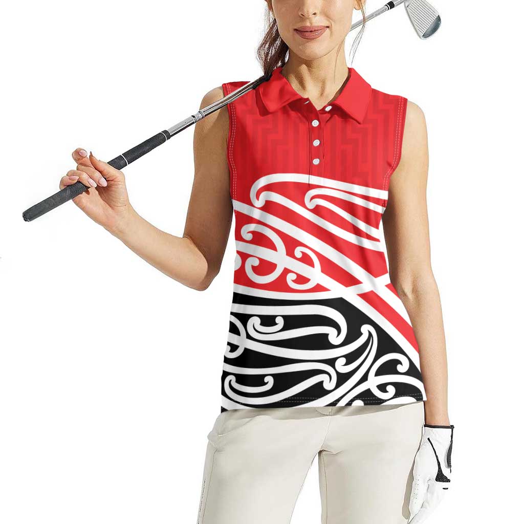 All Red New Zealand Kowhai Ngutukak Women Sleeveless Polo Shirt - Polynesian Pride
