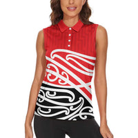 All Red New Zealand Kowhai Ngutukak Women Sleeveless Polo Shirt - Polynesian Pride