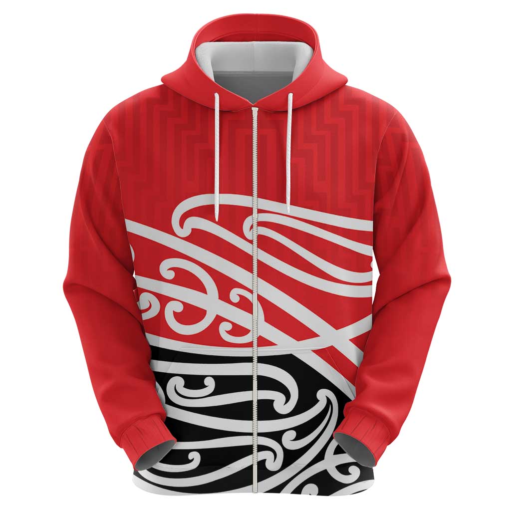 All Red New Zealand Kowhai Ngutukak Zip Hoodie - Polynesian Pride