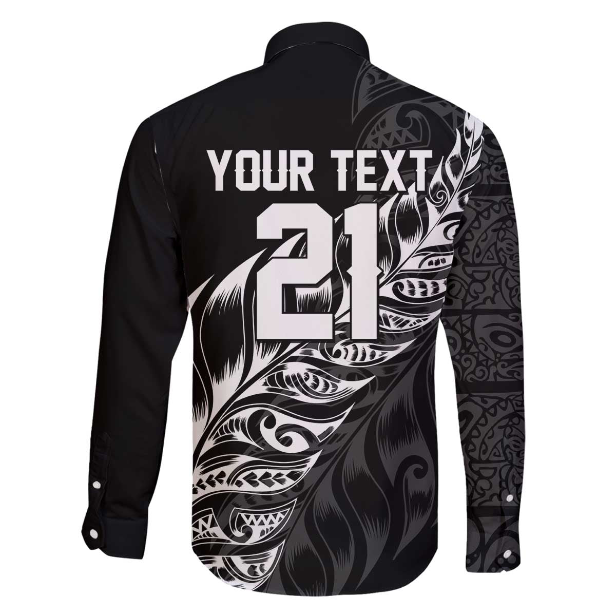 New Zealand Lawn Bowls Custom Family Matching Off The Shoulder Long Sleeve Dress and Hawaiian Shirt Black Maori Warrior Tribal Silver Fern - Polynesian Pride