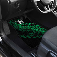 New Zealand Lawn Bowls Custom Car Mats Green Maori Warrior Tribal Silver Fern - Polynesian Pride