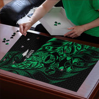 New Zealand Lawn Bowls Puzzle Green Maori Warrior Tribal Silver Fern - Polynesian Pride