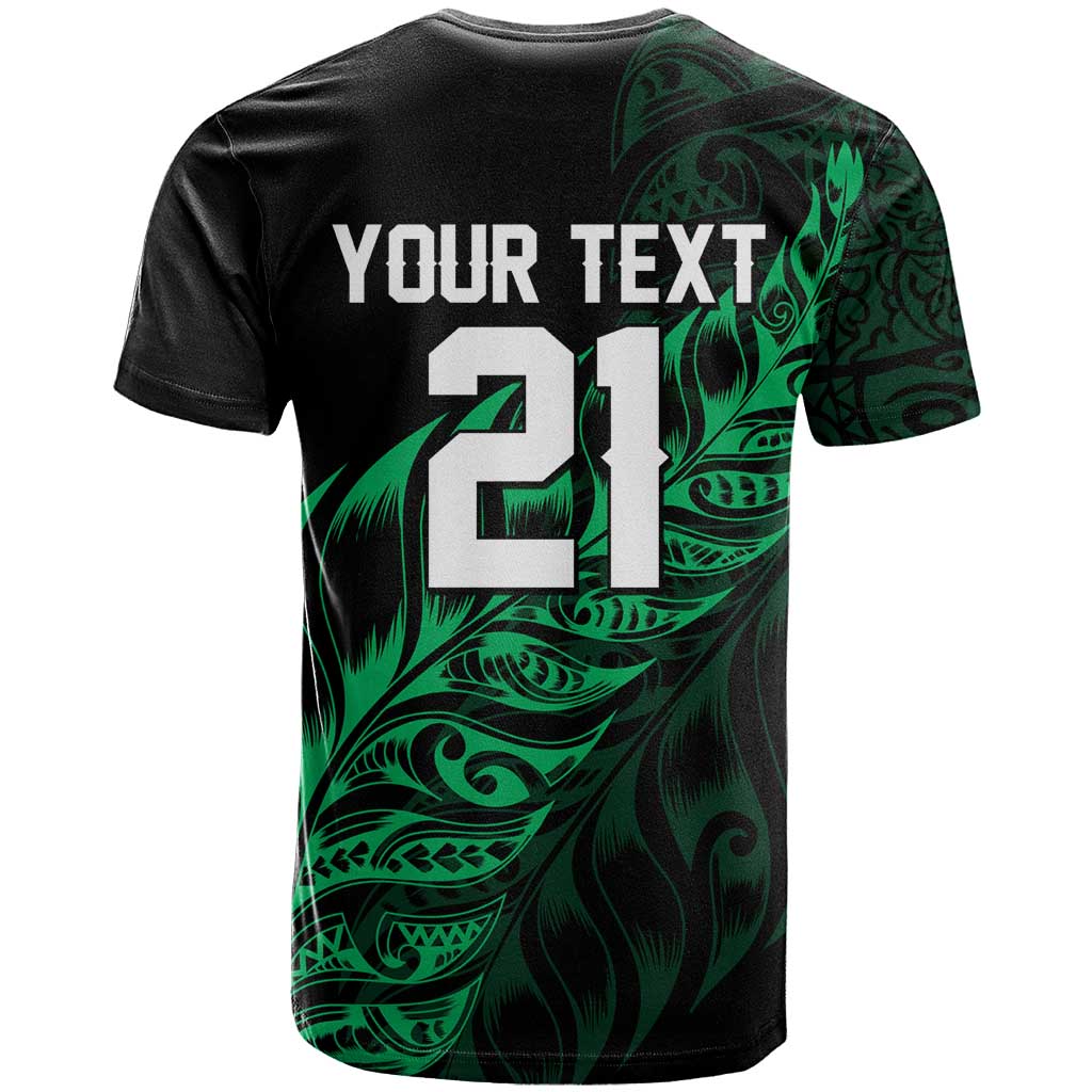 New Zealand Lawn Bowls Custom T Shirt Green Maori Warrior Tribal Silver Fern - Polynesian Pride