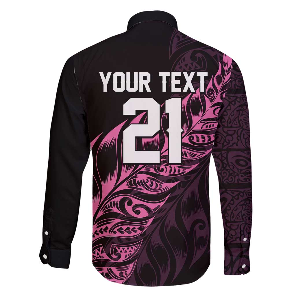 New Zealand Lawn Bowls Custom Family Matching Mermaid Dress and Hawaiian Shirt Pink Maori Warrior Tribal Silver Fern - Polynesian Pride