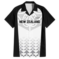 World Football 2026 New Zealand Custom Hawaiian Shirt All White Fern Maori Tribal LT9 White - Polynesian Pride