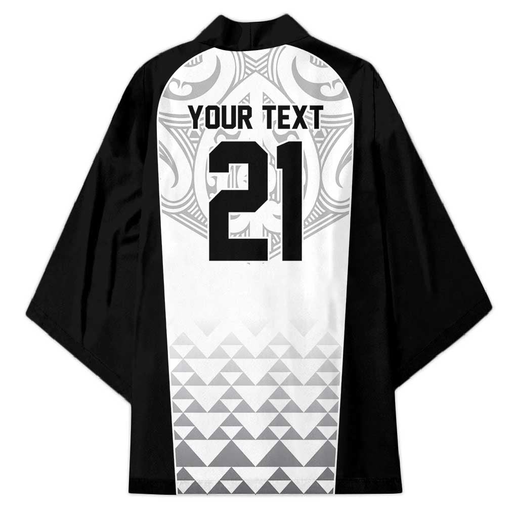 World Football 2026 New Zealand Custom Kimono All White Fern Maori Tribal LT9 - Polynesian Pride