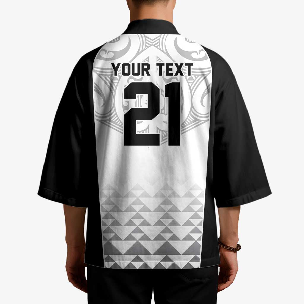 World Football 2026 New Zealand Custom Kimono All White Fern Maori Tribal LT9 - Polynesian Pride