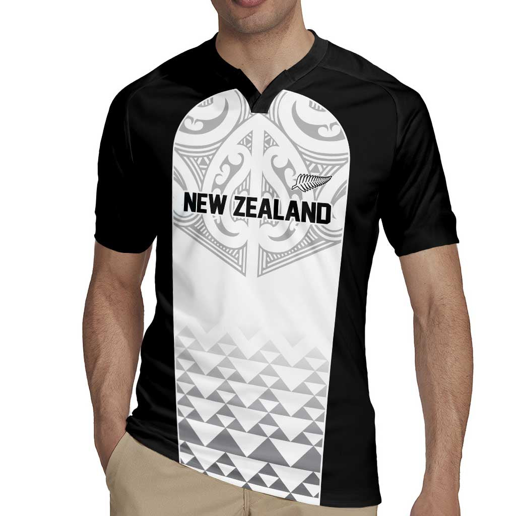 World Football 2026 New Zealand Custom Rugby Jersey All White Fern Maori Tribal LT9 - Polynesian Pride