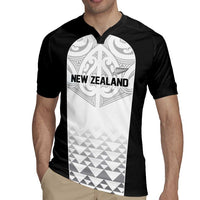 World Football 2026 New Zealand Custom Rugby Jersey All White Fern Maori Tribal LT9 - Polynesian Pride