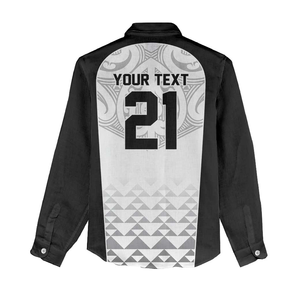 World Football 2026 New Zealand Custom Women Casual Shirt All White Fern Maori Tribal LT9 - Polynesian Pride