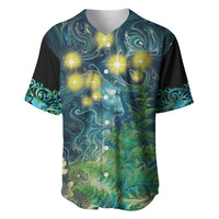 New Zealand Matariki Waipuna-a-rangi Baseball Jersey He Roimata o Rangi LT9 Black - Polynesian Pride