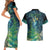 New Zealand Matariki Waipuna-a-rangi Couples Matching Short Sleeve Bodycon Dress and Hawaiian Shirt He Roimata o Rangi