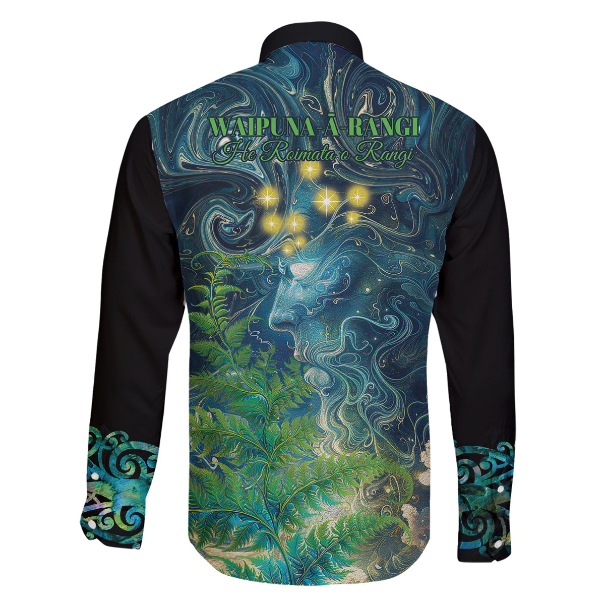 New Zealand Matariki Waipuna-a-rangi Family Matching Mermaid Dress and Hawaiian Shirt He Roimata o Rangi LT9 - Polynesian Pride