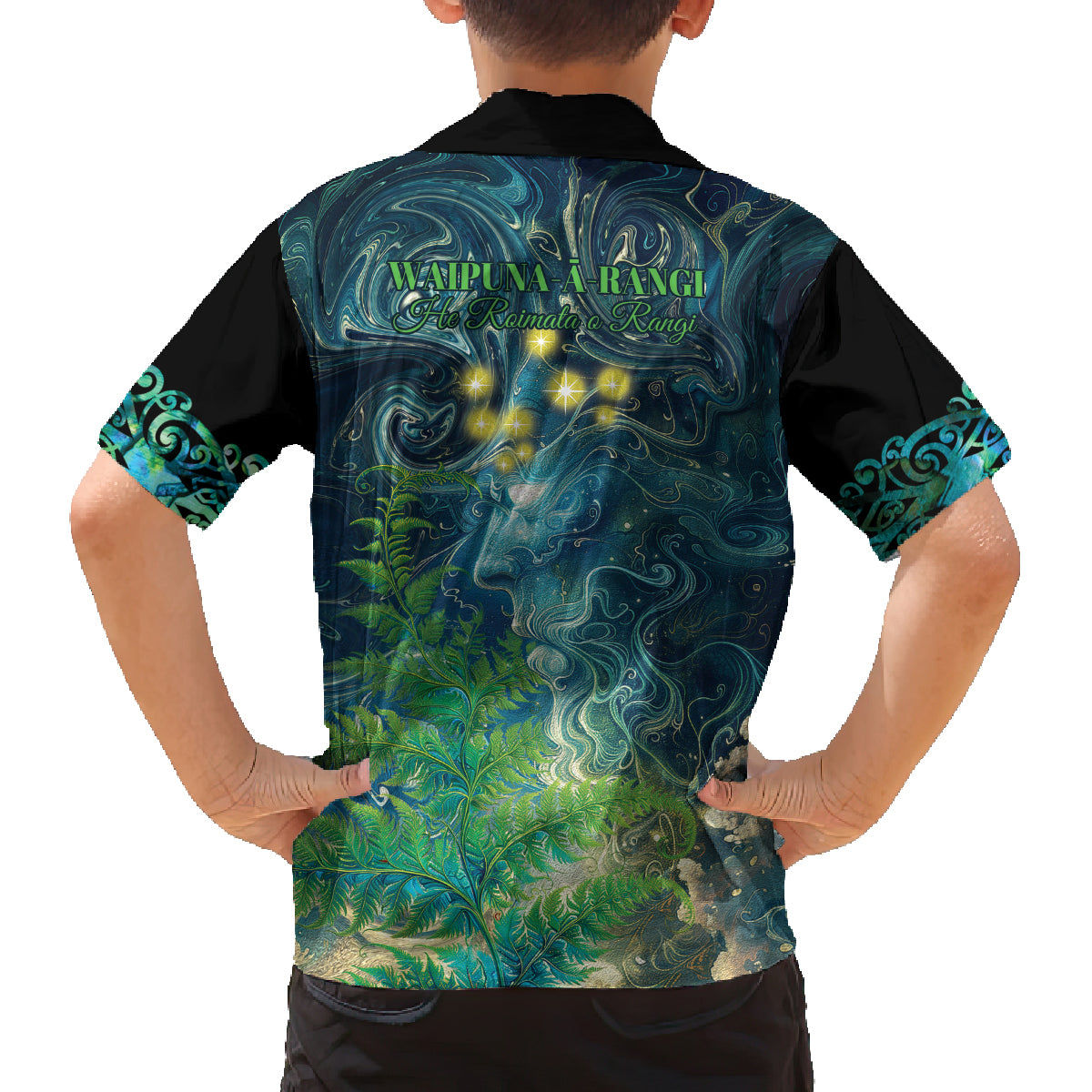 New Zealand Matariki Waipuna-a-rangi Family Matching Summer Maxi Dress and Hawaiian Shirt He Roimata o Rangi LT9 - Polynesian Pride