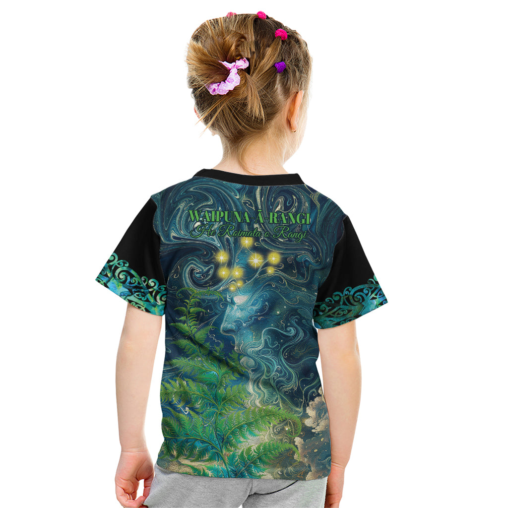 New Zealand Matariki Waipuna-a-rangi Kid T Shirt He Roimata o Rangi LT9 - Polynesian Pride