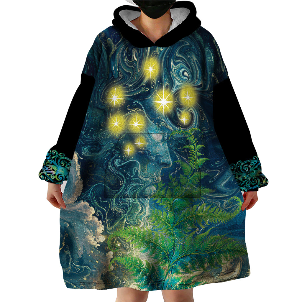 New Zealand Matariki Waipuna-a-rangi Wearable Blanket Hoodie He Roimata o Rangi LT9 - Polynesian Pride