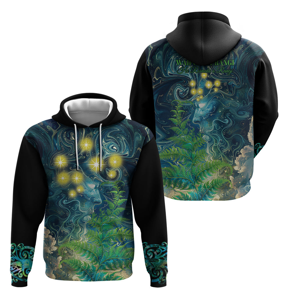 New Zealand Matariki Waipuna-a-rangi Zip Hoodie He Roimata o Rangi LT9 - Polynesian Pride