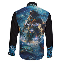 New Zealand Matariki Waita Family Matching Long Sleeve Bodycon Dress and Hawaiian Shirt The Way Of The Water LT9 - Polynesian Pride