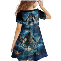 New Zealand Matariki Waita Family Matching Mermaid Dress and Hawaiian Shirt The Way Of The Water LT9 - Polynesian Pride