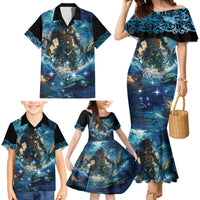 New Zealand Matariki Waita Family Matching Mermaid Dress and Hawaiian Shirt The Way Of The Water LT9 - Polynesian Pride