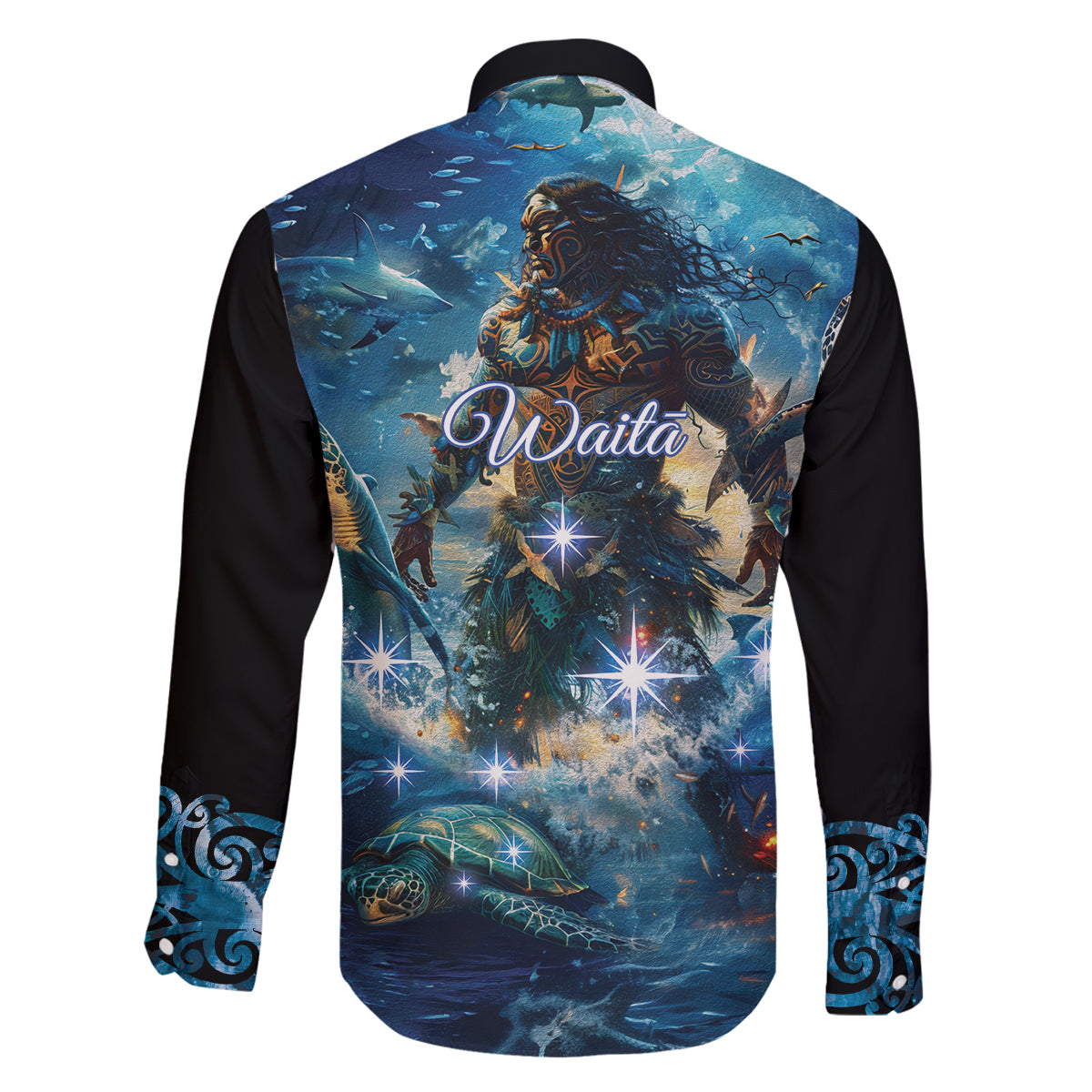 New Zealand Matariki Waita Family Matching Off Shoulder Short Dress and Hawaiian Shirt The Way Of The Water LT9 - Polynesian Pride