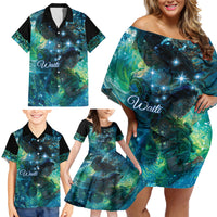 New Zealand Matariki Waiti Family Matching Off Shoulder Short Dress and Hawaiian Shirt The Beginnings Of Life LT9 - Polynesian Pride