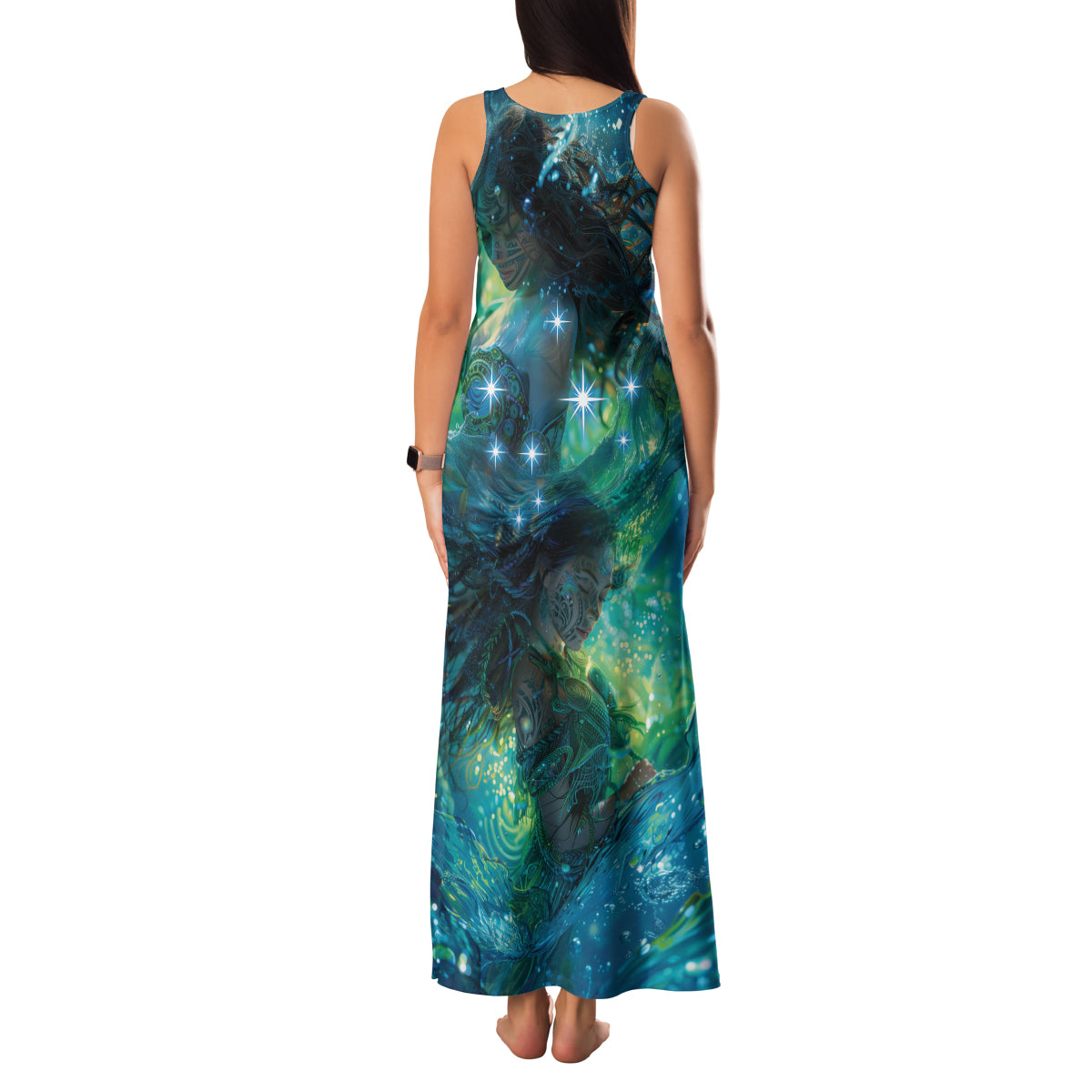 New Zealand Matariki Waiti Family Matching Tank Maxi Dress and Hawaiian Shirt The Beginnings Of Life LT9 - Polynesian Pride