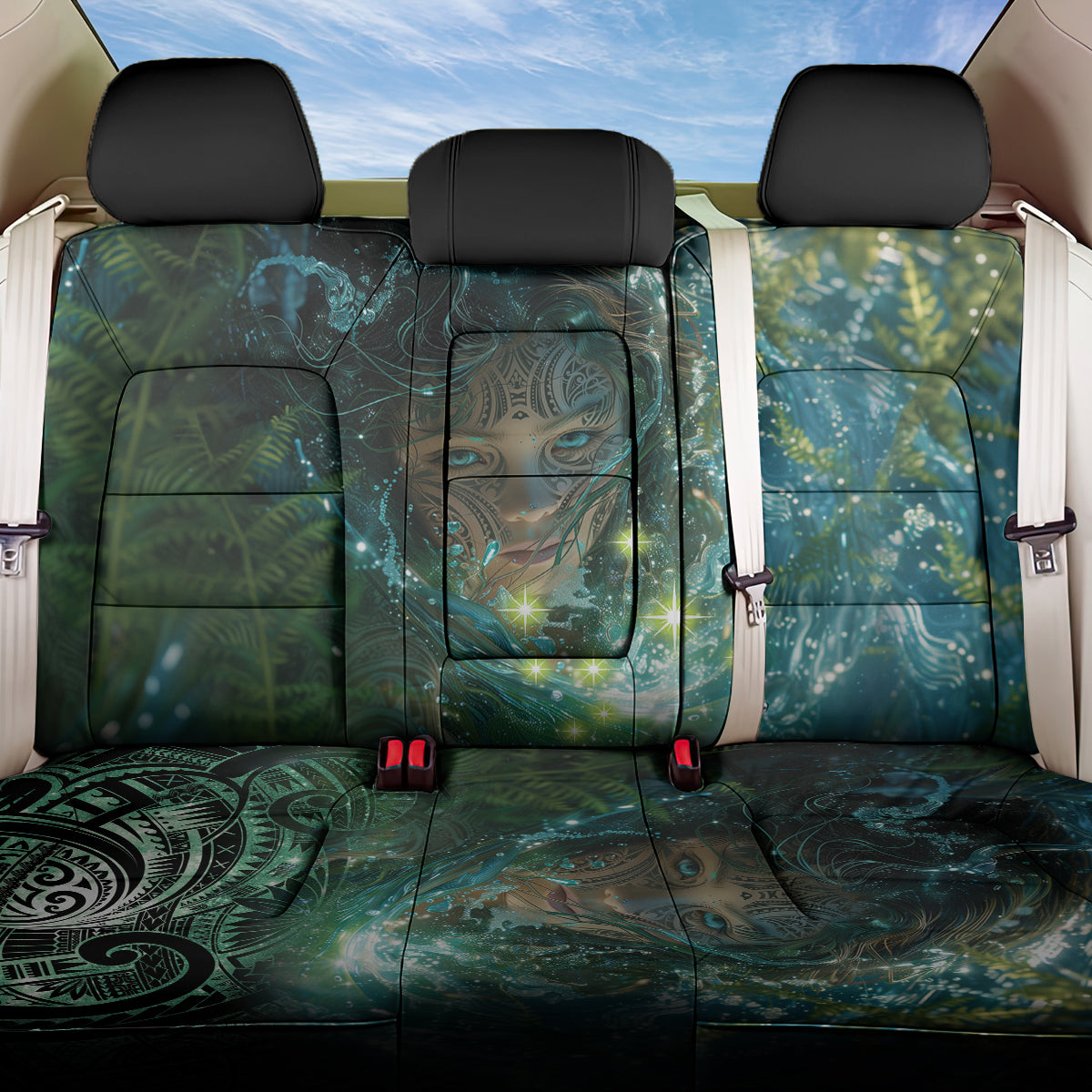 New Zealand Matariki Waiti Back Car Seat Cover Waimori and The Origin Of Life LT9