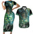 New Zealand Matariki Waiti Couples Matching Short Sleeve Bodycon Dress and Hawaiian Shirt Waimāori and The Origin Of Life