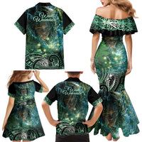 New Zealand Matariki Waiti Family Matching Mermaid Dress and Hawaiian Shirt Waimori and The Origin Of Life LT9 - Polynesian Pride