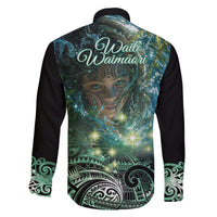 New Zealand Matariki Waiti Family Matching Off The Shoulder Long Sleeve Dress and Hawaiian Shirt Waimāori and The Origin Of Life