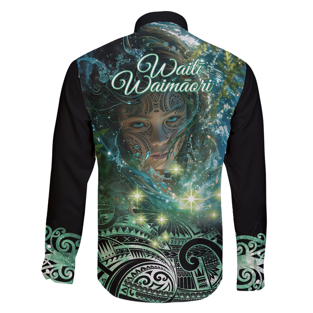 New Zealand Matariki Waiti Family Matching Off Shoulder Short Dress and Hawaiian Shirt Waimori and The Origin Of Life LT9 - Polynesian Pride