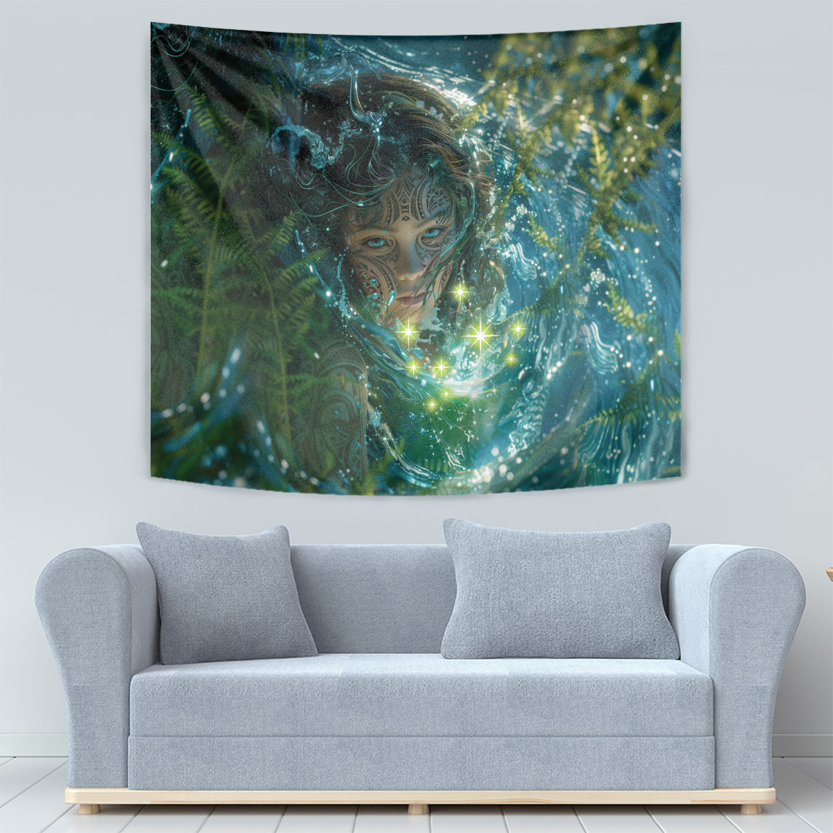 New Zealand Matariki Waiti Tapestry Waimori and The Origin Of Life LT9 - Polynesian Pride